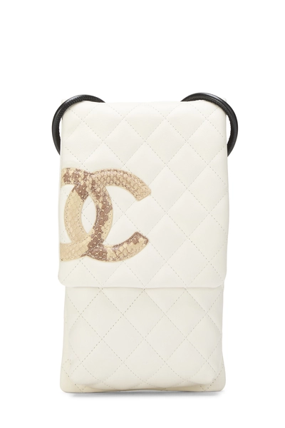 Chanel White Quilted Calfskin Cambon Flap Crossbody