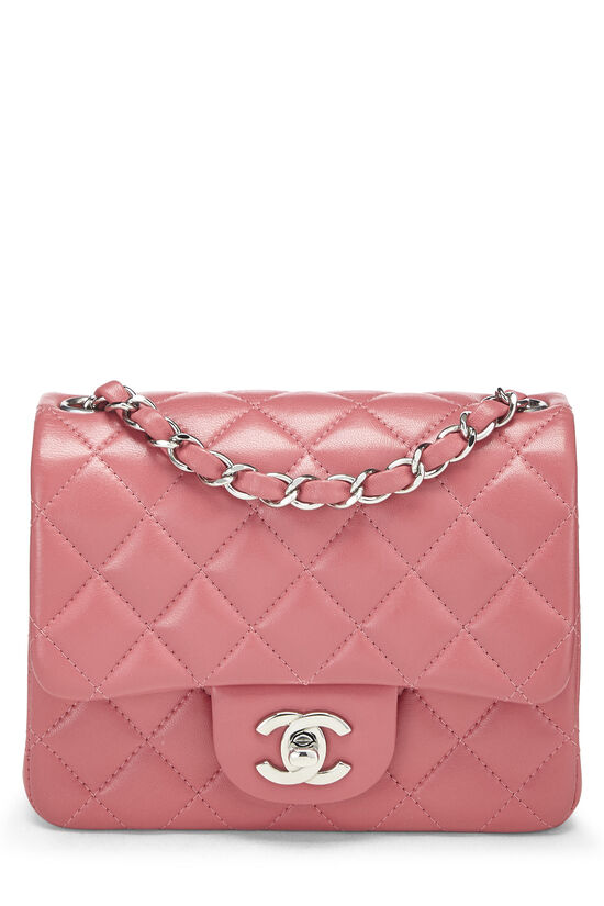 Chanel Red Quilted Lambskin Mini Rectangular Flap Bag, myGemma, JP