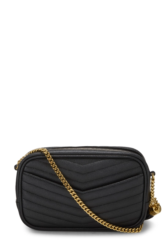 Black Grainy Leather Lou Camera Bag Mini, , large image number 3