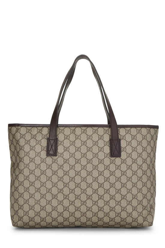 Brown GG Supreme Canvas Tote Large, , large image number 3