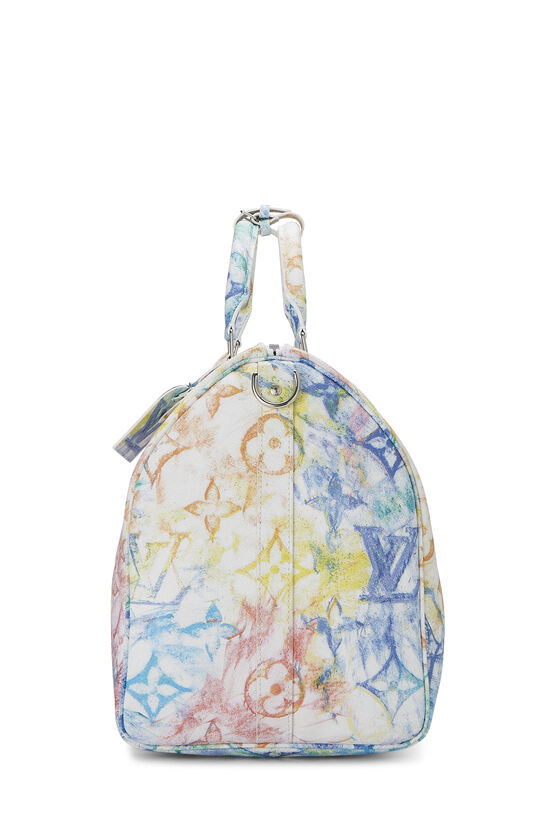 Multicolor Monogram Pastel Crayon Keepall Bandouliere 50, , large image number 2
