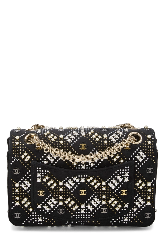 Paris-Salzburg Black Velvet Embellished 2.55 Reissue Flap 224, , large image number 3