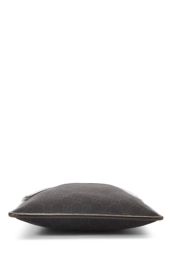 Brown Denim GG Zip Pocket Flat Messenger Small, , large image number 4