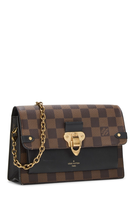 Black Damier Ebene Vavin Wallet On Chain (WOC), , large image number 1