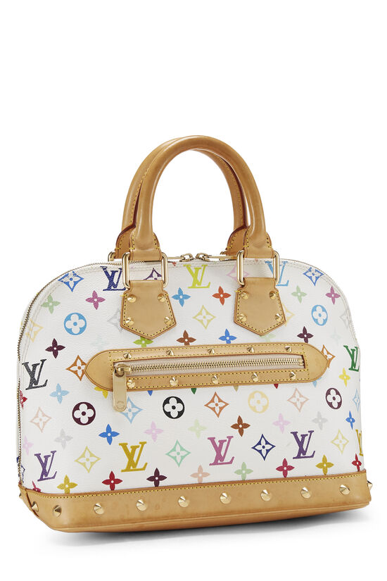 Takashi Murakami x Louis Vuitton White Monogram Multicolore Alma PM, , large image number 1