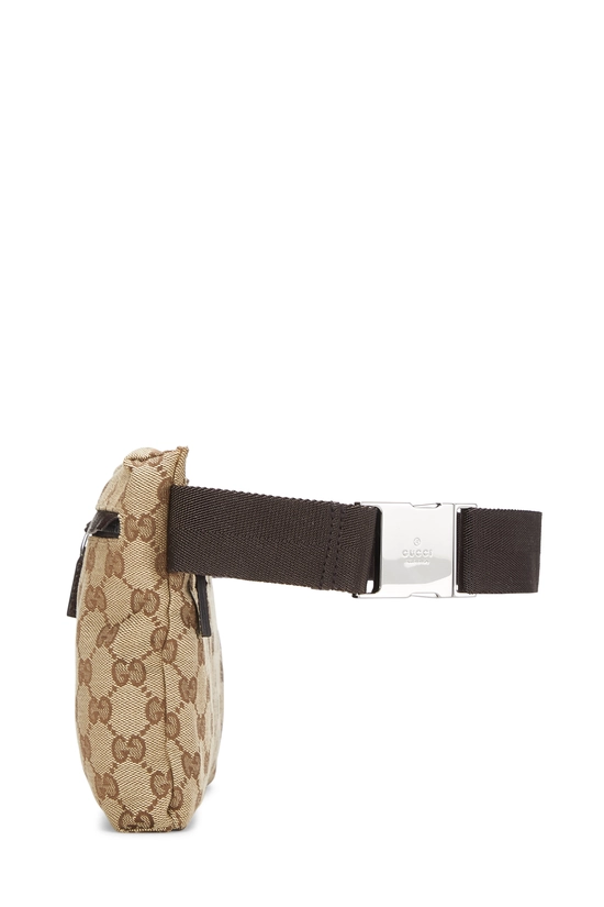 Original GG Canvas Double Pocket Waist Pouch, , large image number 2