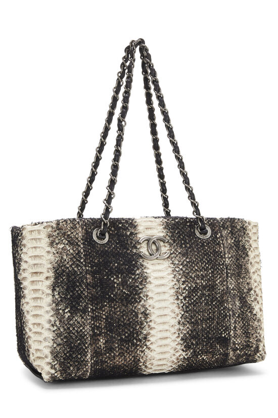 Multicolor Wool & Python Chain Tote, , large image number 2
