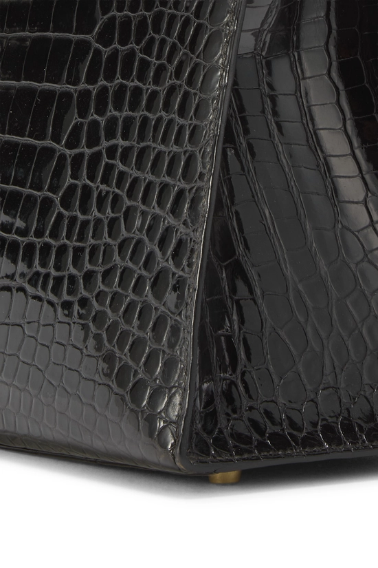 Black Crocodile Porosus Kelly Sellier 32, , large image number 7