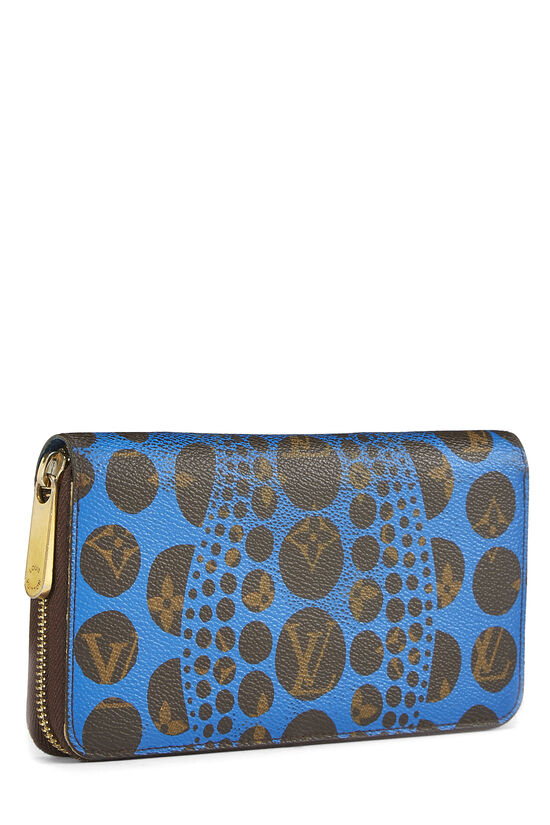 Yayoi Kusama x Louis Vuitton Blue Monogram Dots Infinity Zippy Wallet  QJA0FK1GBB004