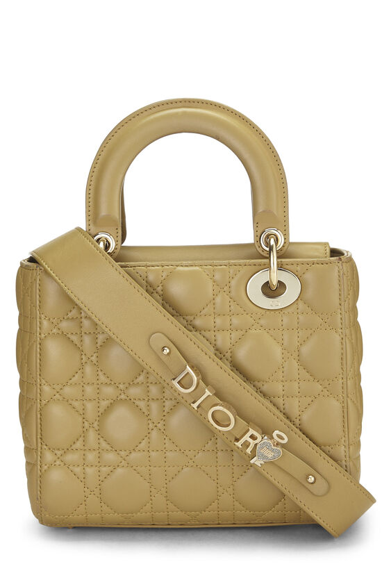 Green Cannage Lambskin My ABCDior Lady Dior Small, , large image number 3