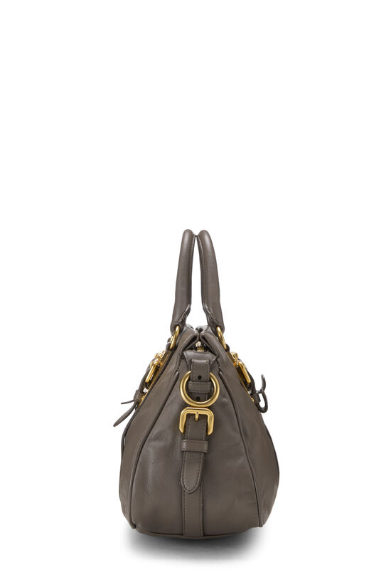 Grey Calfskin Bauletto Handbag Medium, , large image number 2