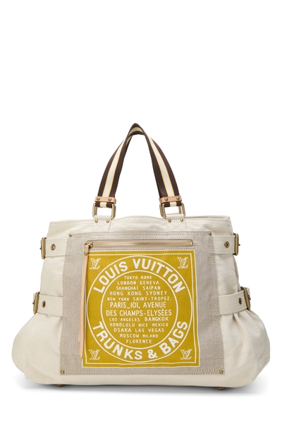 Louis Vuitton Yellow Toile Globe Shopper GM