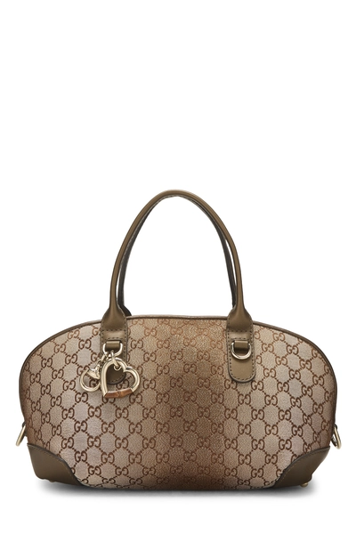 Gucci Gold GG Lurex Heartbit Handbag