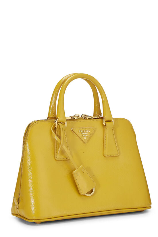 Yellow Saffiano Lux Handbag Small, , large image number 1