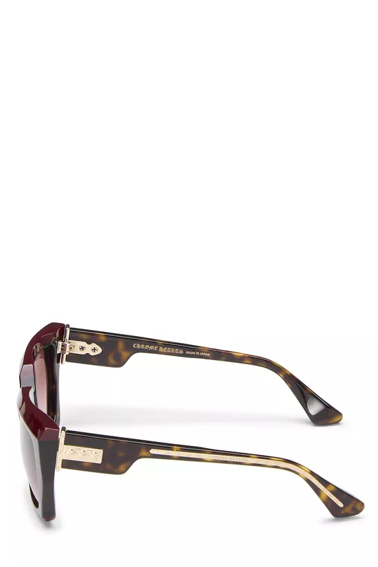 Red & Tortoiseshell Acetate IdHitIt Sunglasses, , large image number 3