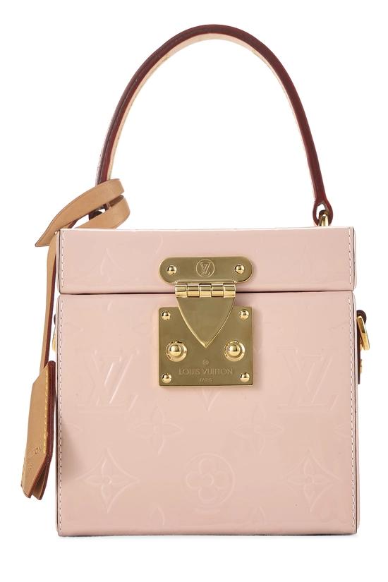 Pink Vernis Leather Bleecker Box Bag, , large image number 0