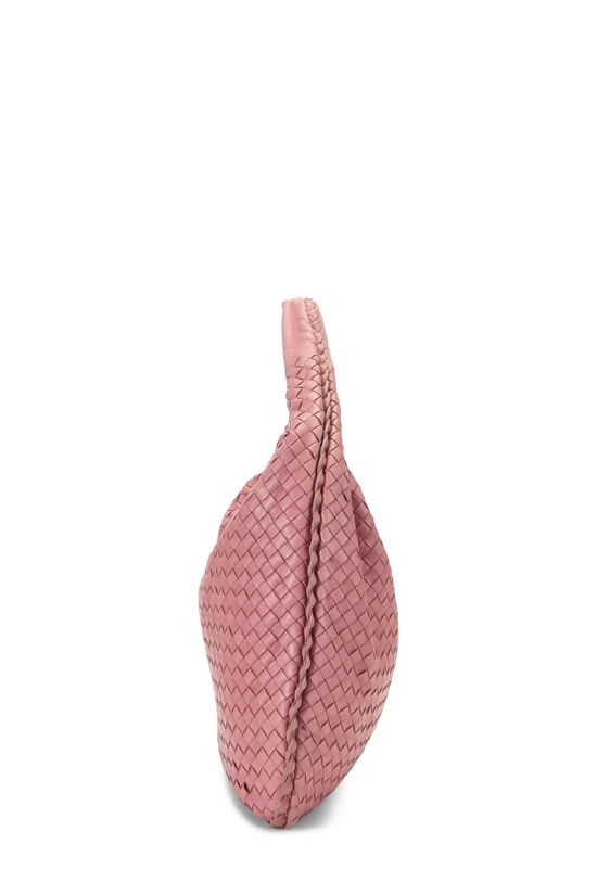 Pink Intrecciato Veneta Hobo Medium, , large image number 2