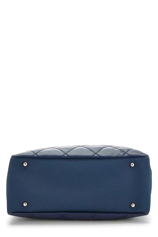 Navy Quilted Paris Biarritz Tote, , large image number 4