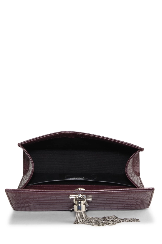 Burgundy Embossed Kate Tassel Small, , large image number 5