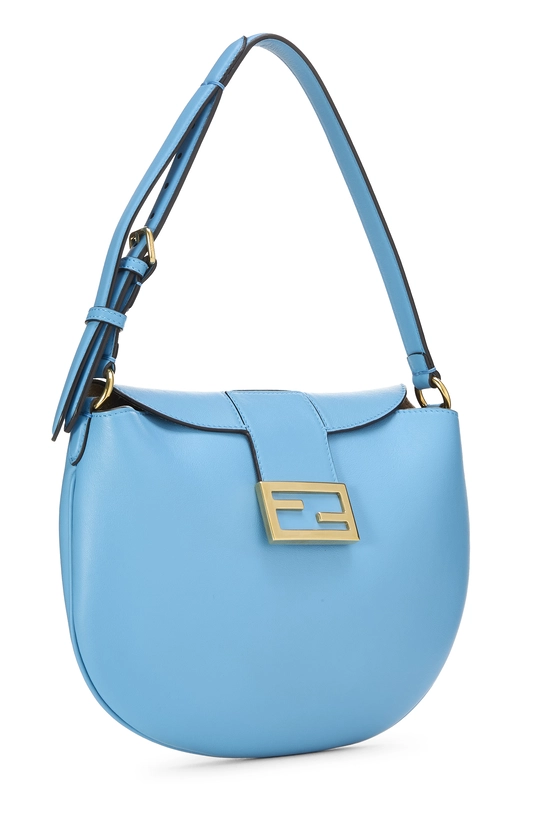 Blue Leather Croissant Small, , large image number 1