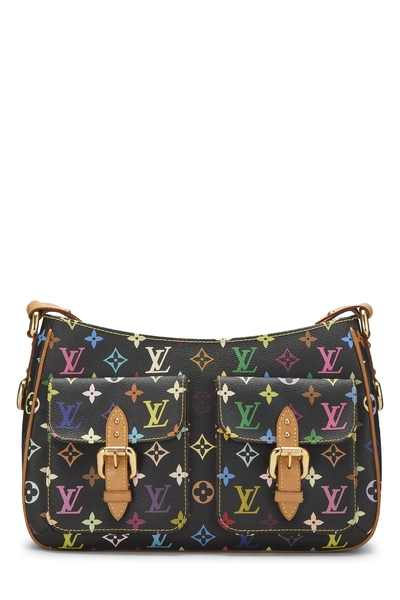 Takashi Murakami x Louis Vuitton Black Monogram Multicolore Lodge GM