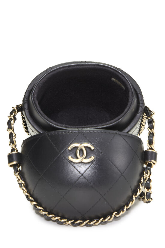 Black Lambskin Chain Around Phone Holder, , large image number 3