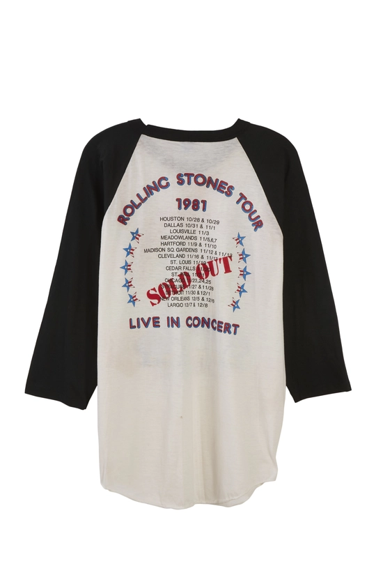 Pre-Owned The Rolling Stones 1981 Tour Tee 75RSW-022