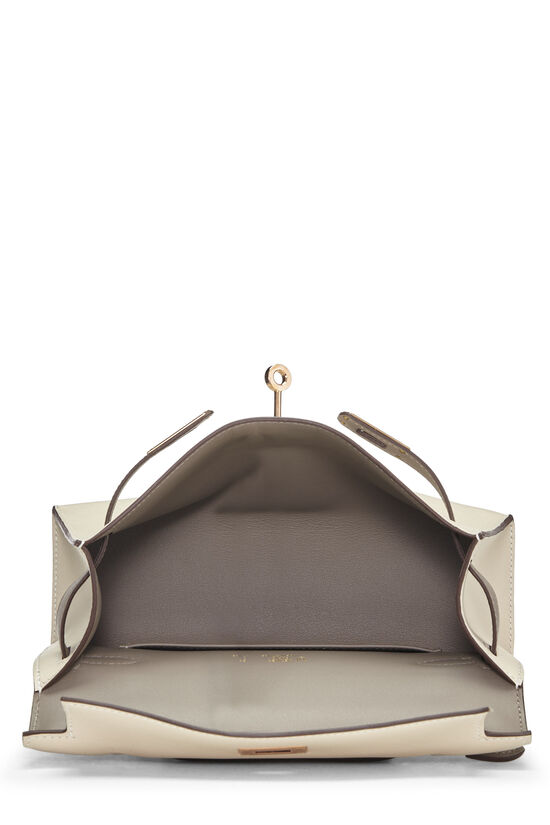 A NATA SWIFT LEATHER KELLY POCHETTE WITH GOLD HARDWARE