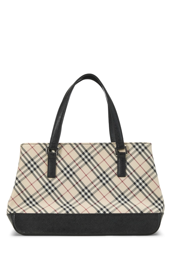 Black Check Jacquard Handbag Small, , large image number 0