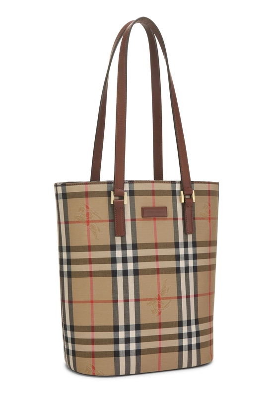 Brown Haymarket Canvas Bucket Tote, , large image number 1