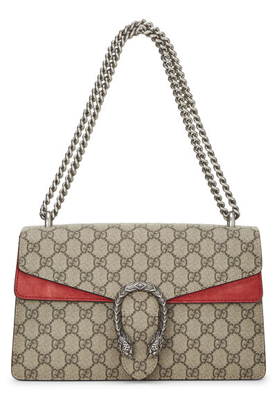 Red Original GG Supreme Canvas Dionysus Shoulder Bag Small