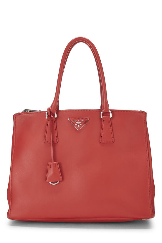 Red Calfskin Shopping Bag Medium, , large image number 0