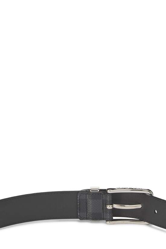 Pre-Owned Black Damier Graphite Pont Neuf Belt 95 QJA83L3KKB000