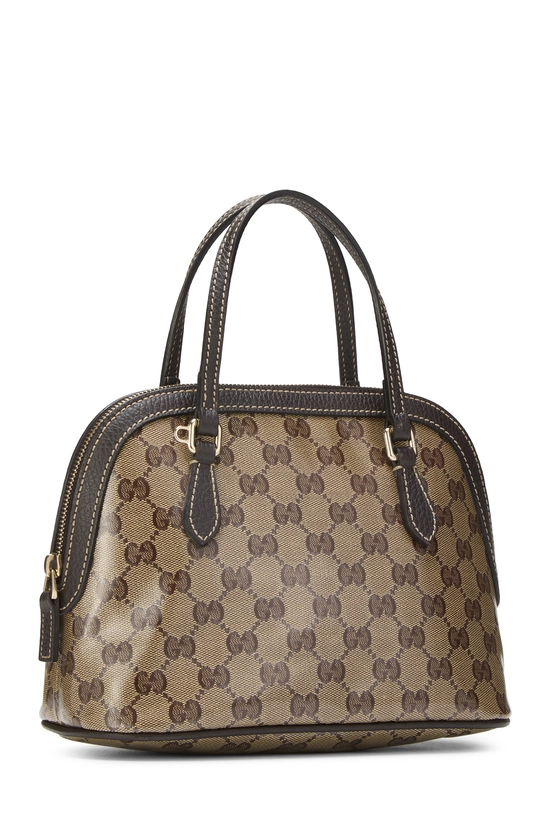 Brown GG Crystal Canvas Dome Handbag Small, , large image number 1