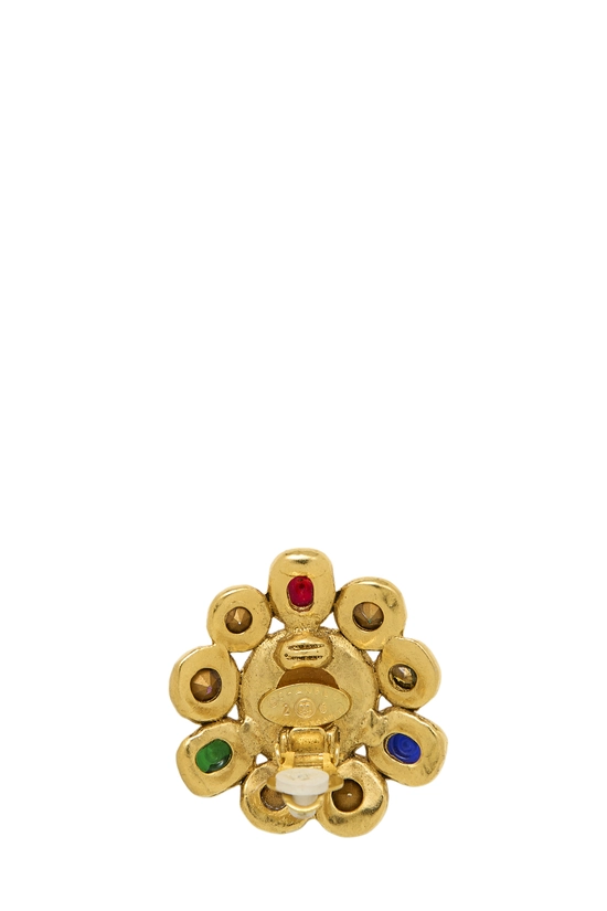 Multicolor Gripoix Gold Earrings, , large image number 2