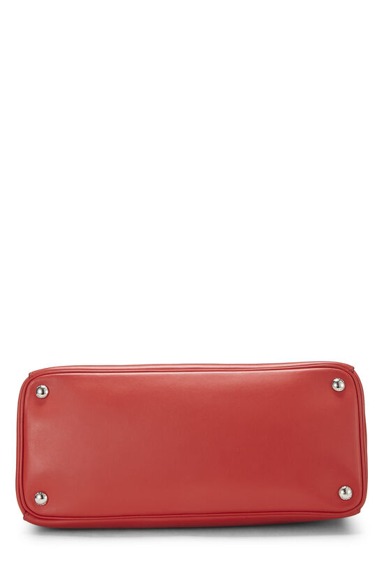 Red Calfskin Shopping Bag Medium, , large image number 4