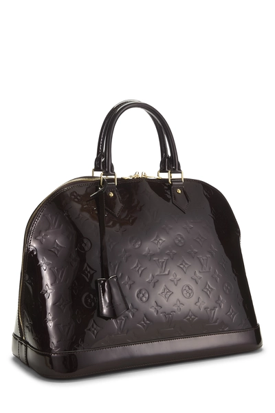 Amarante Monogram Vernis Alma GM NM, , large