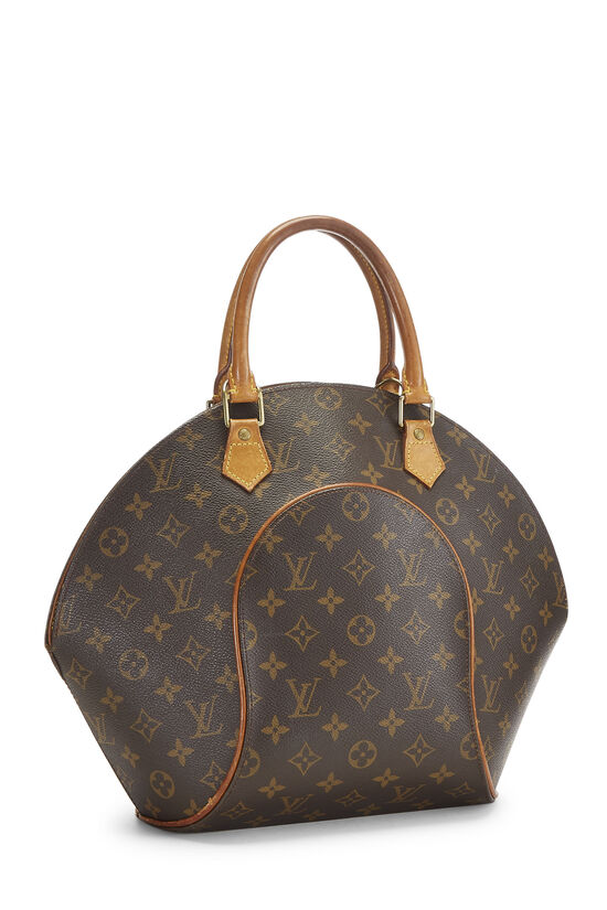 Louis Vuitton Ellipse MM Shoulder Bag Brown Monogram Canvas 