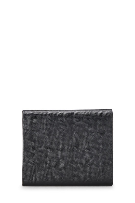 Prada Black Saffiano Bifold Wallet QNA05G3RKB027