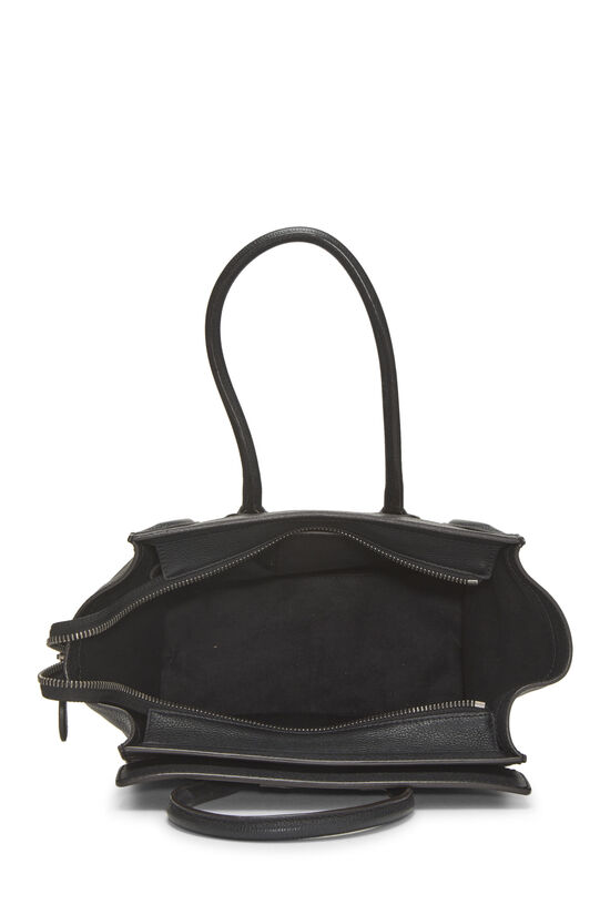 Black Drummed Calfskin Luggage Micro, , large image number 5