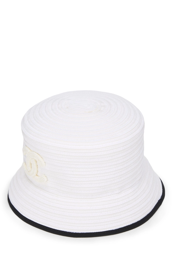 White 'CC' Bucket Hat, , large image number 1