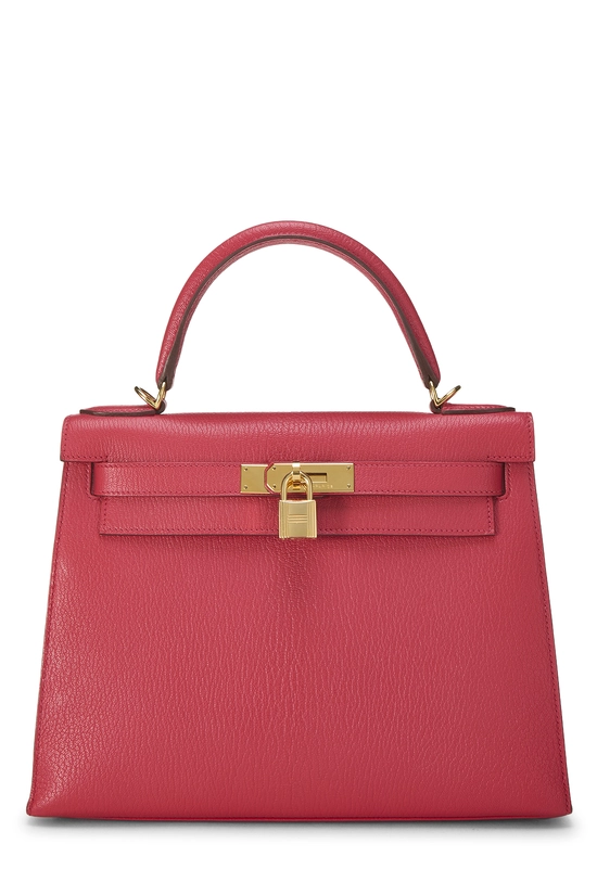 Rose Jaipur, Gris Perle Chevre Horseshoe Kelly Sellier 28, , large image number 0