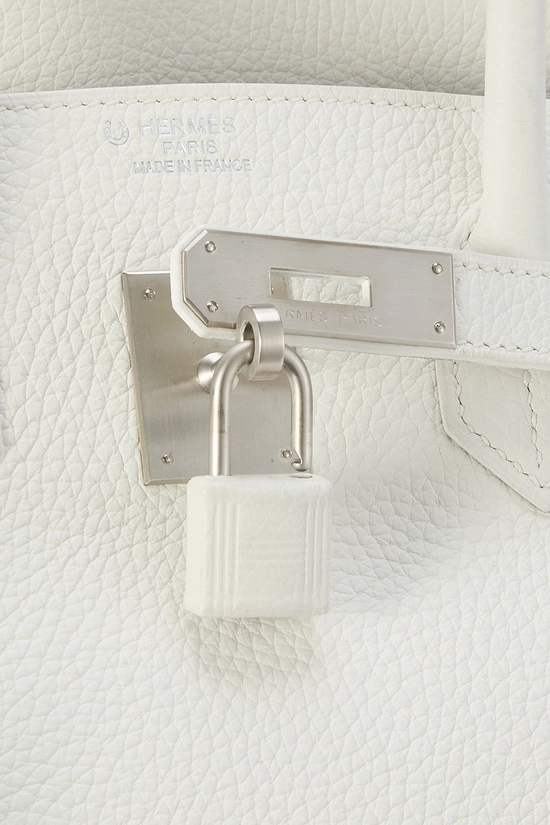 White Clemence Horseshoe Special Order (SPO) Birkin 35 , , large image number 7