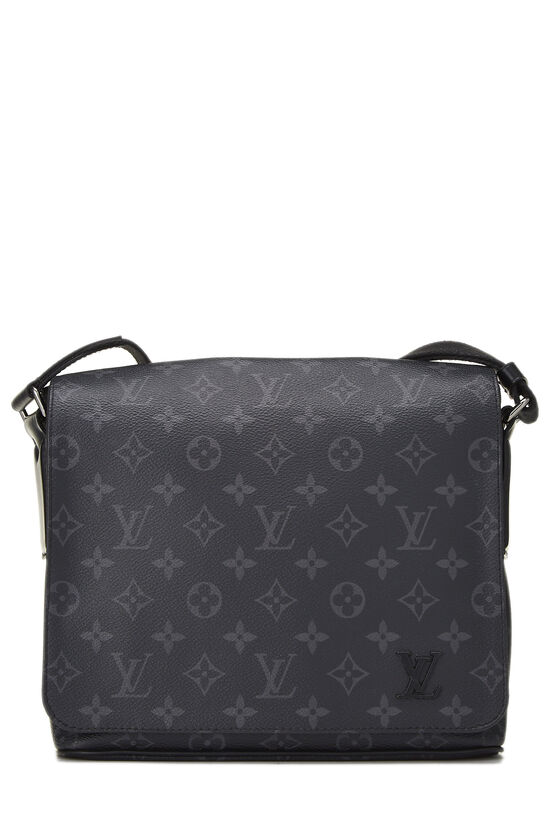 Louis Vuitton District Messenger Bag PM Black Canvas Monogram