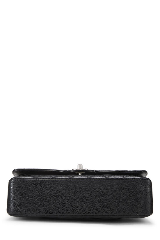 Black Quilted Caviar Classic Double Flap Medium, , large image number 4