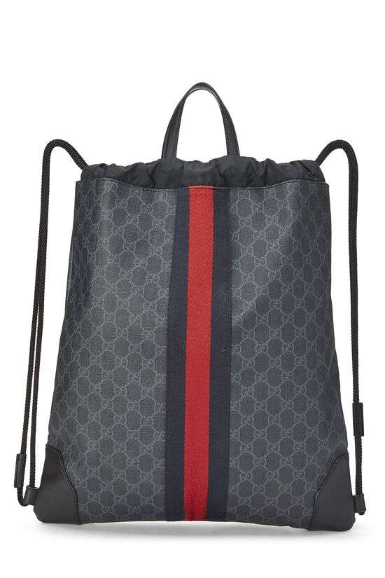 Gucci Black Original GG Supreme Canvas Neo Vintage Backpack