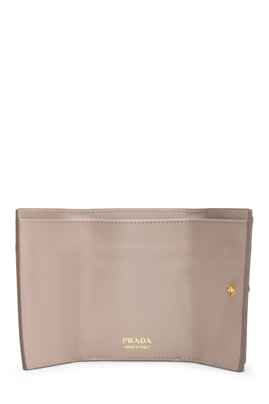 Beige Vitello Move Compact Wallet, , large image number 3