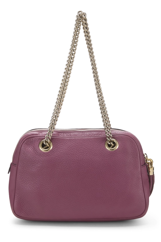 Purple Leather Soho Chain Shoulder Bag, , large image number 3
