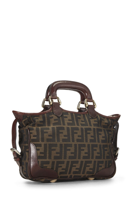 Brown Canvas & Shearling 2Jours Handbag, , large image number 1