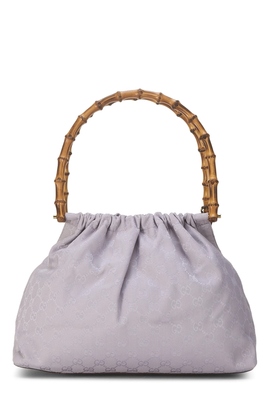 Purple GG Canvas Bamboo Top Handle Bag, , large image number 3
